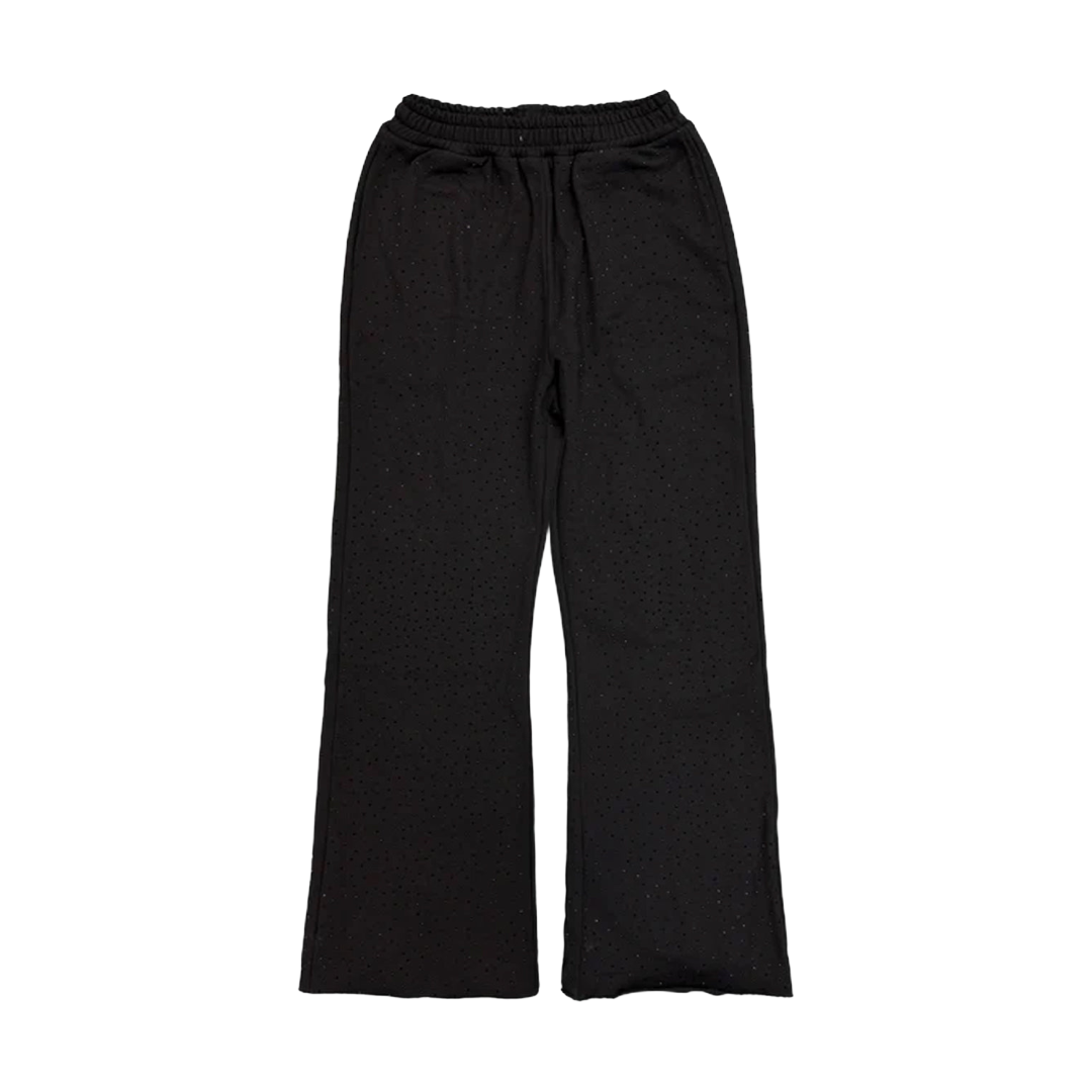 Saint Vanity Oreo VVS Rhinestone Sweats Black
