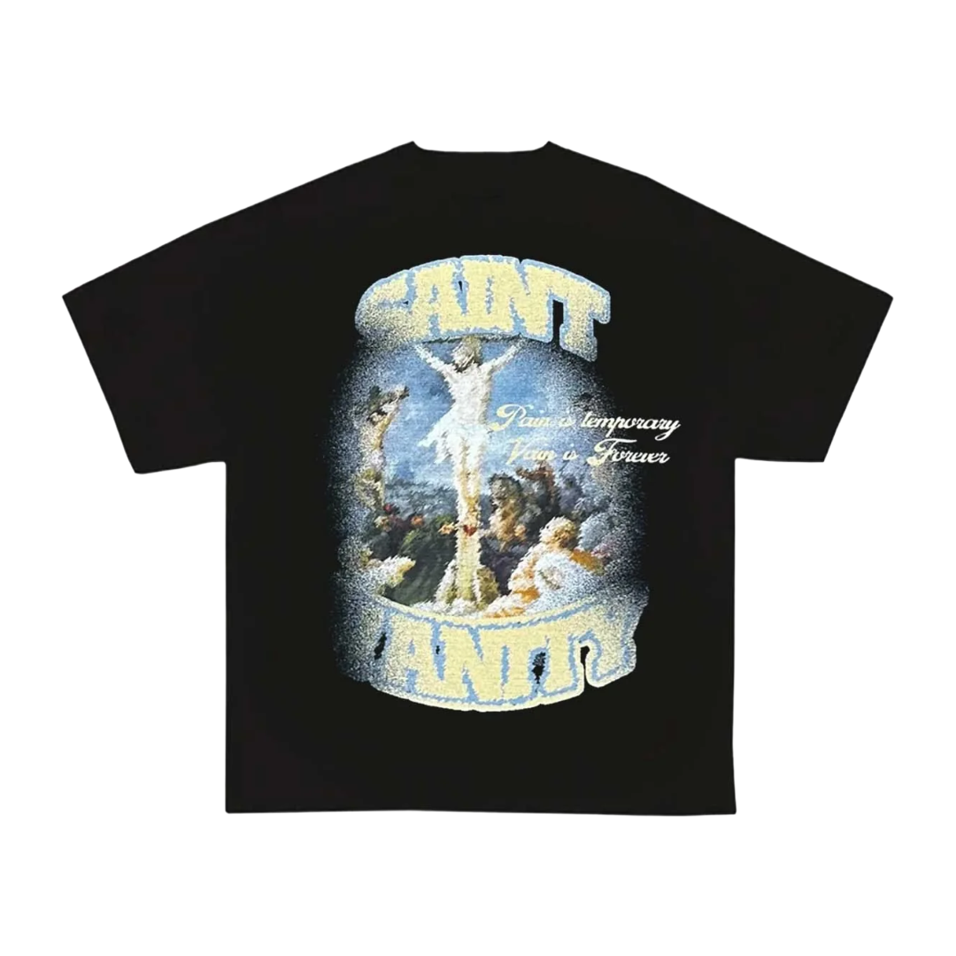 Saint Vanity Blurry Cross Tee Black
