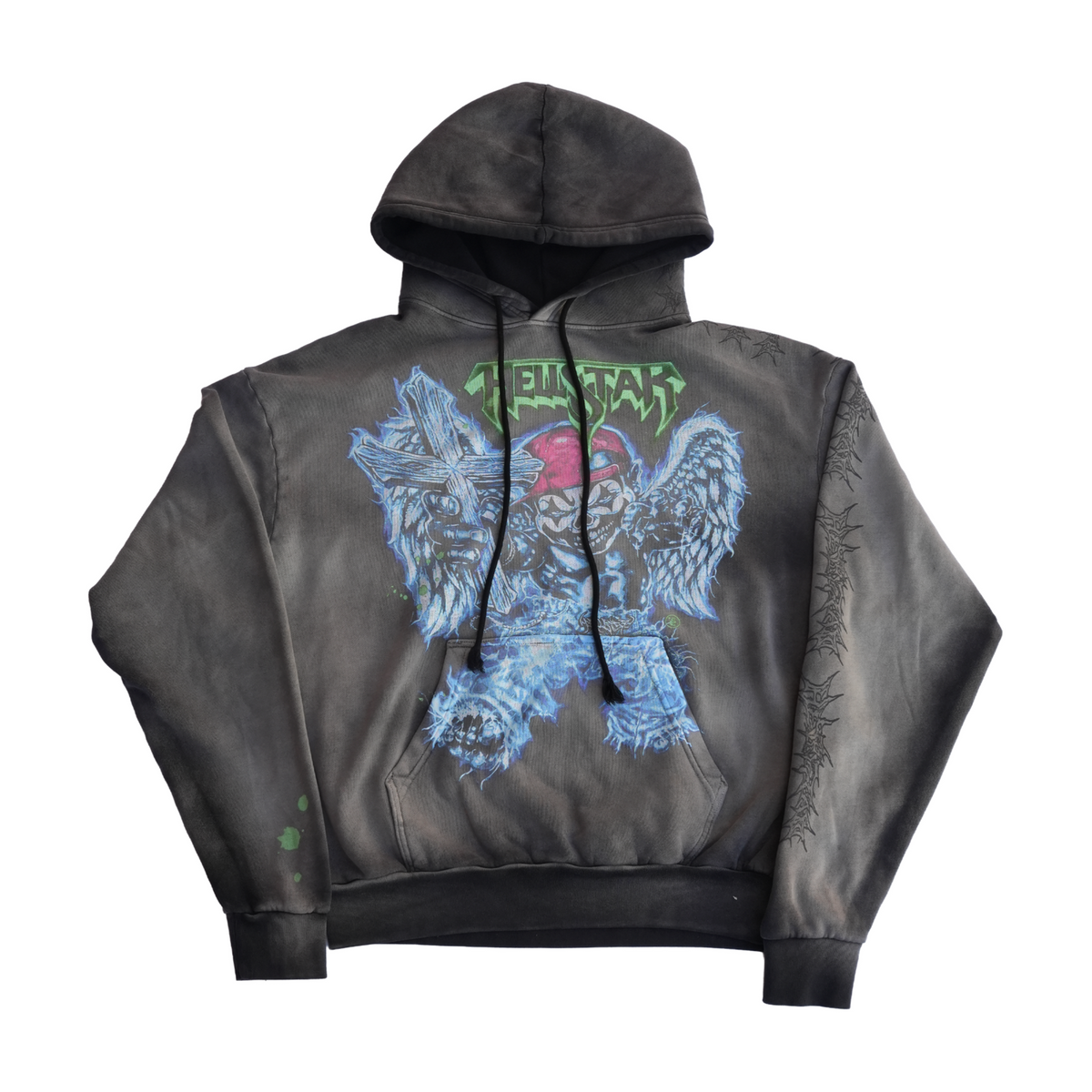 Hellstar Angel Hoodie Black