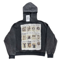 Saint Vanity Patchwork Hoodie Black